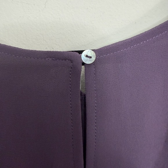 Anthropologie Entro Purple Tunic Top XL Crochet Neck Sleeveless Swing Short - Picture 8 of 10